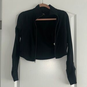 Gilly Hicks Small Black Zip Up Jacket